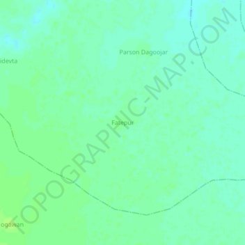 Fatepur topographic map, elevation, terrain