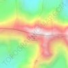 Bogda VII topographic map, elevation, terrain