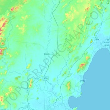 Noen Santi topographic map, elevation, terrain