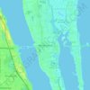 Merritt Island topographic map, elevation, terrain