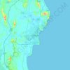 Chukai topographic map, elevation, terrain