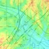 上派镇 topographic map, elevation, terrain