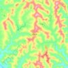 柏梓镇 topographic map, elevation, terrain