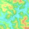Shian topographic map, elevation, terrain