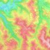 Les Combes Hautes topographic map, elevation, terrain