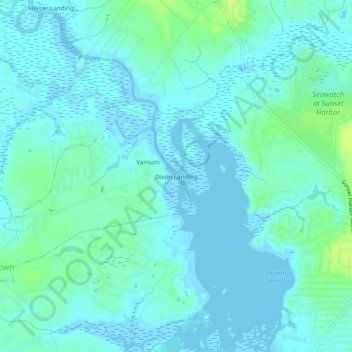 Dixon Landing topographic map, elevation, terrain