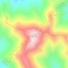 摩天岭 topographic map, elevation, terrain