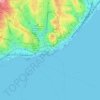 Madalena topographic map, elevation, terrain