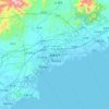 秦皇岛市 topographic map, elevation, terrain