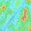 童家山（拆） topographic map, elevation, terrain