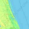 Hutchinson Island topographic map, elevation, terrain