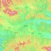 洛南县 topographic map, elevation, terrain