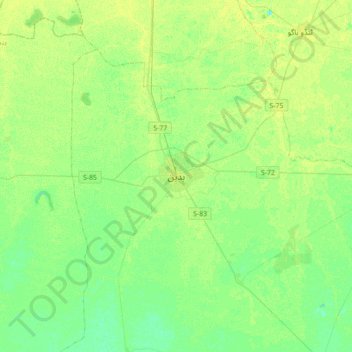 Badin topographic map, elevation, terrain