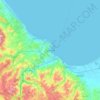 Samsun topographic map, elevation, terrain