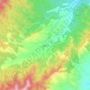Kaniguram topographic map, elevation, terrain