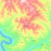 老牛湾镇 topographic map, elevation, terrain