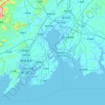 马鞍山 topographic map, elevation, terrain