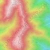 大籠岳 topographic map, elevation, terrain
