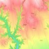 注泔镇 topographic map, elevation, terrain