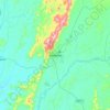 Kenema topographic map, elevation, terrain