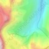 Escouerens topographic map, elevation, terrain