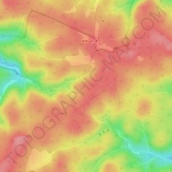 Küchenholz topographic map, elevation, terrain