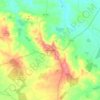 Arraiolos topographic map, elevation, terrain