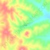 大河湾镇 topographic map, elevation, terrain