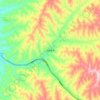 水峪贯乡 topographic map, elevation, terrain