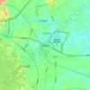 东部新区 topographic map, elevation, terrain