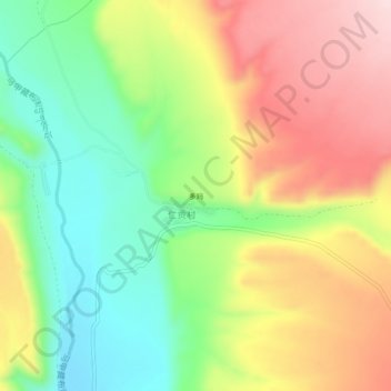 多玛 topographic map, elevation, terrain