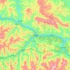 白河县 topographic map, elevation, terrain