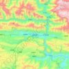 巫溪县 topographic map, elevation, terrain