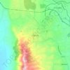 Ngong topographic map, elevation, terrain