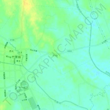 中梅 topographic map, elevation, terrain