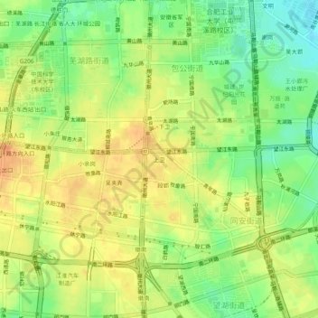 上卫 topographic map, elevation, terrain