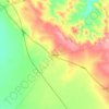 中鸡镇 topographic map, elevation, terrain