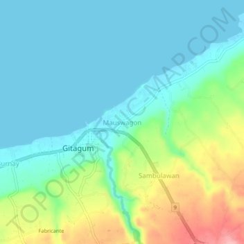 Mauswagon topographic map, elevation, terrain