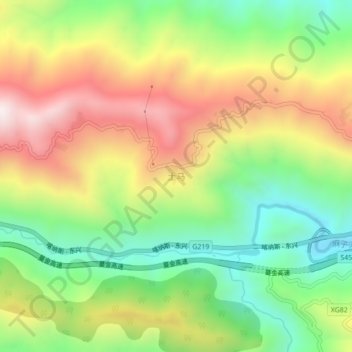 Tuma topographic map, elevation, terrain