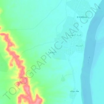Ageida topographic map, elevation, terrain