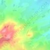 Puyravaux topographic map, elevation, terrain