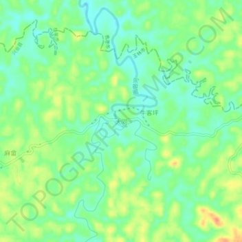 大同 topographic map, elevation, terrain