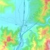 泸沽镇 topographic map, elevation, terrain