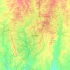 Ibadan topographic map, elevation, terrain