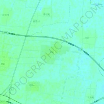 齐村 topographic map, elevation, terrain