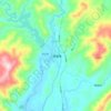 六都寨镇 topographic map, elevation, terrain