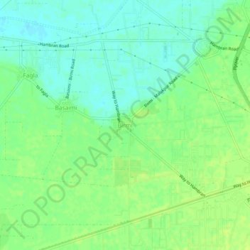 Birmi topographic map, elevation, terrain