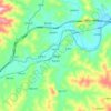 王安镇 topographic map, elevation, terrain