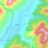 龙溪村 topographic map, elevation, terrain