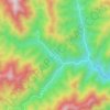 狮子台村 topographic map, elevation, terrain